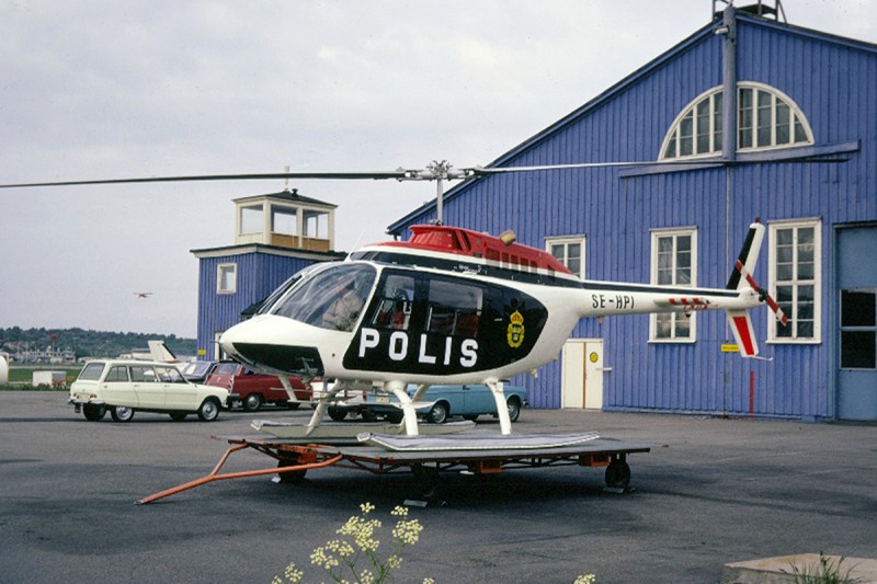 SE-HPI på Torslanda vid Blå hangaren 1974. Foto Sören Hörlyk via Nils-Olof Andersson