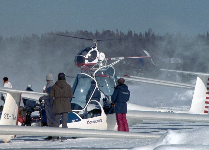 SE-HRP vintern 1988 vid Ottsjö. Foto: Uldis Sisins