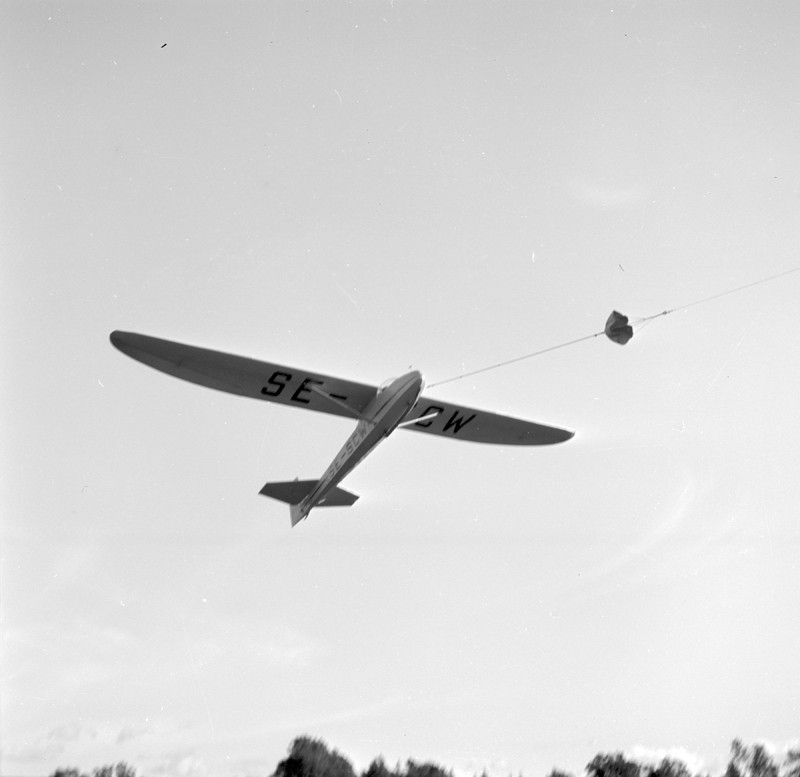 SE-SCW på Vinninga / Sävare, Lidköping 1954. Foto: Thorsten Fridlizius