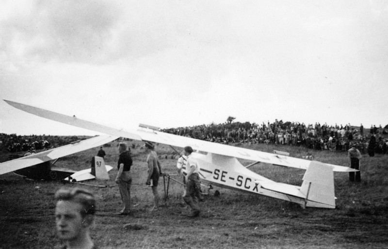 SE-SCX på Ålleberg sommaren 1944. Foto ur Kurt Perssons samling.