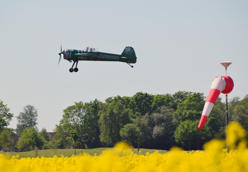 SE-MFE med Mats Andersson som pilot, startar från Höganäs 2017-05-27. Foto: Sven-Erik Jönsson