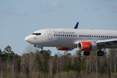 Under spotterkursen kommer vi nära flygplanen på Arlanda. Foto Lennart Berns