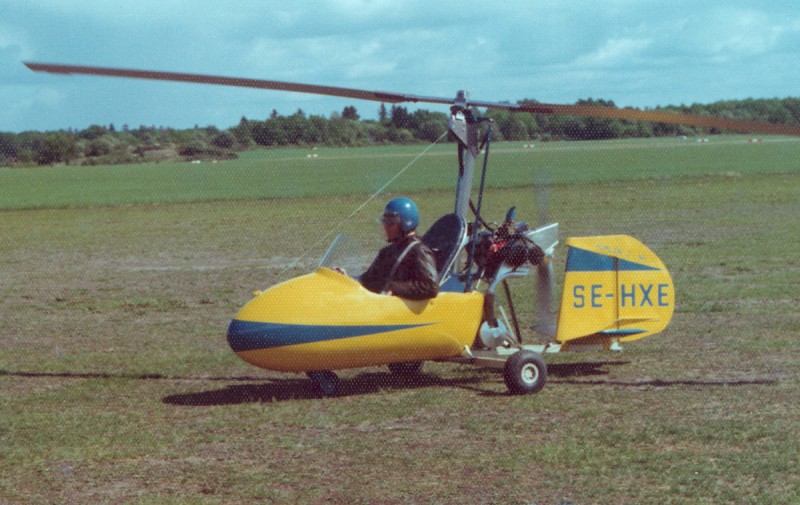 SE-HXE på Johannisberg, Västerås slutet 1970-talet. Foto via Thorsten Fridlizius.