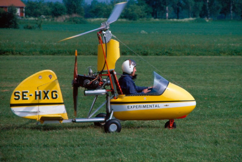 SE-HXG i Sunne omkring 1980. Foto ur Freddy Stenboms donerade samling