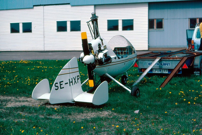 SE-HXO, maj 1986. Plats ej känd. Foto ur Freddy Stenboms donerade samling.