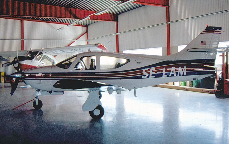 SE-LAM i hangar på Sturup 1992. Foto: Sven-Erik Jönsson