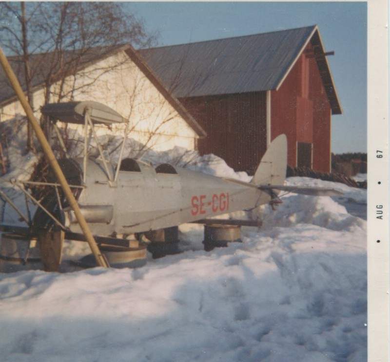 SE-CGI på Dal-fältet efter haveriet. Foto; Lars Berglund