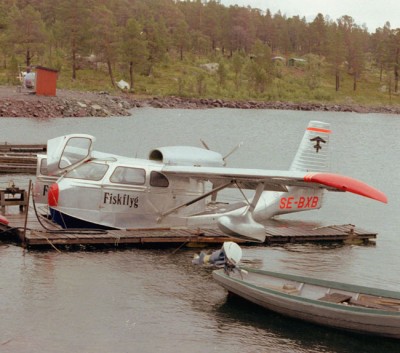 SE-BXB vid Stora Sjöfallet i augusti 1988. Foto: Rune Malmberg via Lars E Lundin