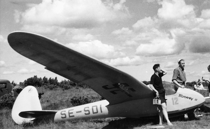 SE-SDI på Ålleberg i juli 1946. Foto ur Johannes Thinesens samling.