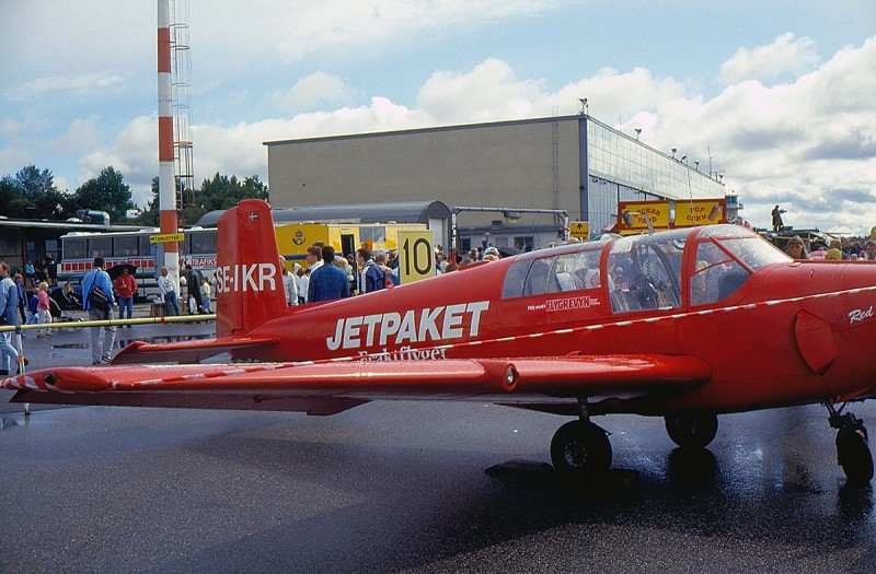 SE-IKR vid flygdagen på Bromma 1986-08-24. Foto: Christer Malm