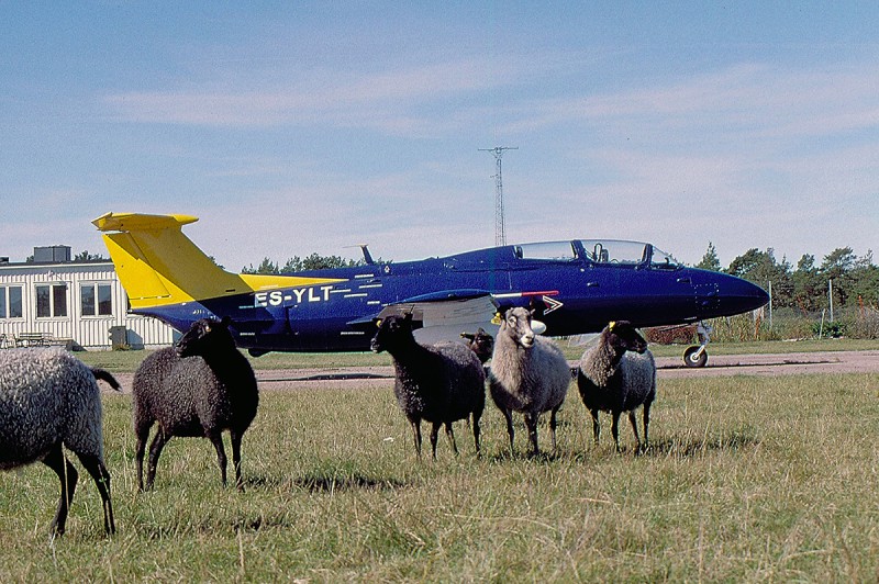 På Visby flygplats 2003-09-06. Foto: Sven-Erik Jönsson