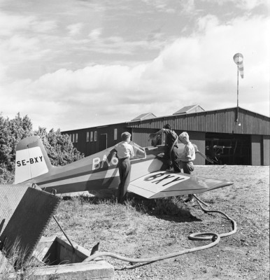 SE-BXY på Ålleberg 1955