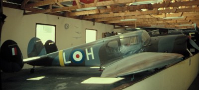 SE-BYY på Svedinos Bil- och Flygmuseum, sept 1980. Foto: Sven-Erik Jönsson