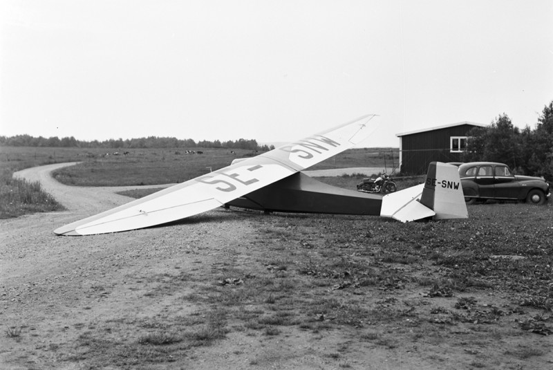 SE-SNW på Ålleberg juni 1953. Foto: Yngve Norrvi