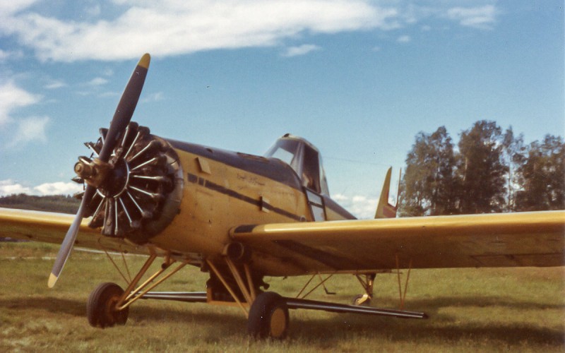 SE-ENP på Edsbyns flygfält 1972-07-21. Foto Thomas Woxberg.