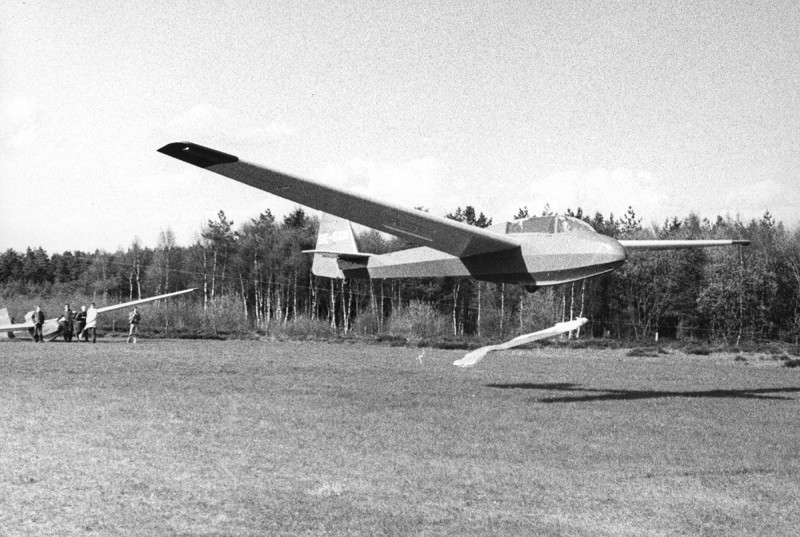 SE-SXN landar på Skånes Fagerhult 1973. Foto: Yngve Norrvi