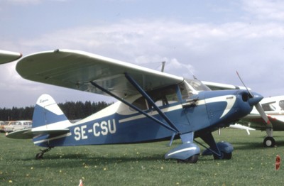 SE-CSU på Johannisberg, Västerås vid flygdag den 26 maj 1973.<br />Foto: Leif Fredin