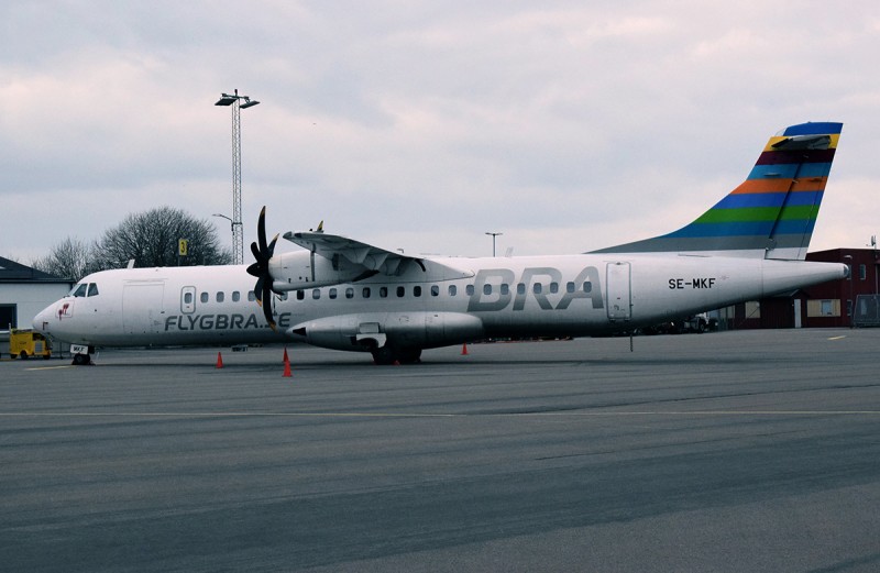 SE-MKF på Halmstad City Airport 2020-04-02. Foto: Sven-Erik Jönsson