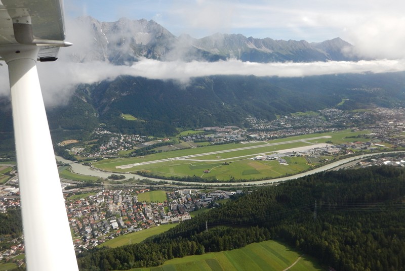 Innsbruck flygplats 2014, foto från söder. Foto: Sven-Erik Jönsson