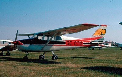 SE-CTN på F 10, Ängelholm vid flygdag 12 maj 1972.<br />Foto: Freddy Stenbom