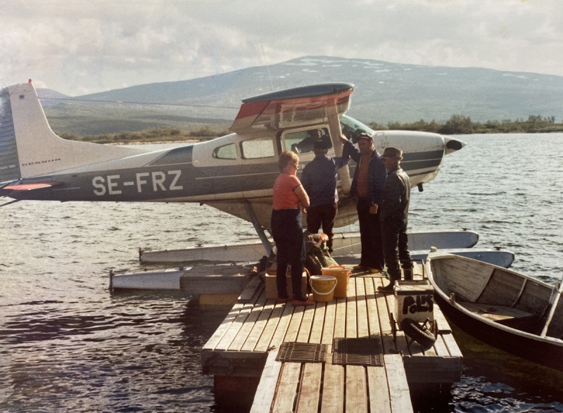 SE-FRZ vid Mavasjauri. Datum ej känt. Foto Jon Erik Evenström.