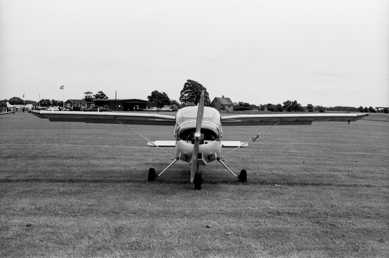 MFI-9 Junior SE-EFD, uppgraderad till MFI-9B Trainer, troligen slutet 1970-talet. Foto: Sven Stridsberg