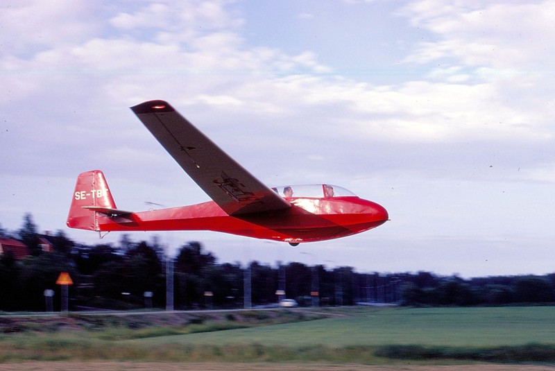 SE-TBT vid okänd plats den 1970-06-30. Foto: Leif Fredin