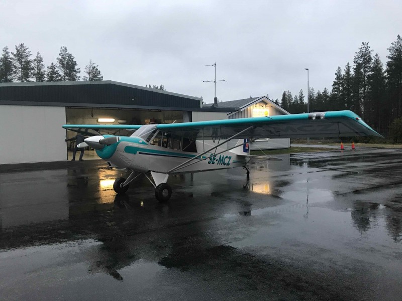 SE-MCZ på ESPA framför klubbens varmhangar, 14/11 2020. Foto Robert Grenemark