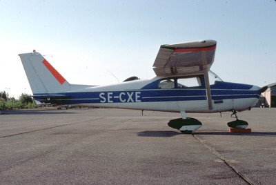 SE-CXE på Bromma den 1 juli 1975. Foto: Peter Liander