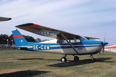 SE-CXW vid flygdag på F 10, Ängelholm den 13 maj 1972. <br />Foto ur Freddy Stenboms donerade samling