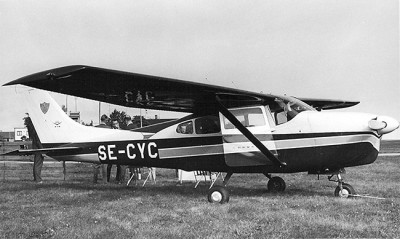 SE-CYC på Saabfältet den 24 september 1967. Foto: Lars E Lundin