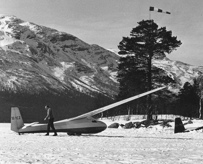 SE-TCZ vid Ottsjö segelflygläger 1964. Foto: Yngve Norrvi