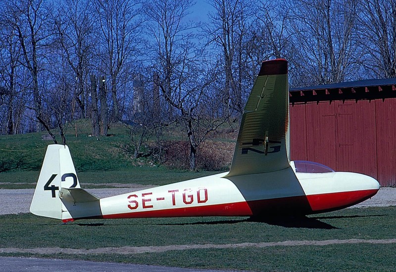 SE-TGD den 28 april 1973, plats ej känd. Foto: Leif Fredin.