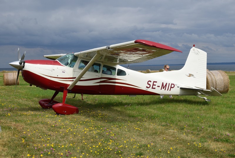 SE-MIP vid Fly-in på Visingsö den 2021-08-07. Foto: Sven-Erik Jönsson.