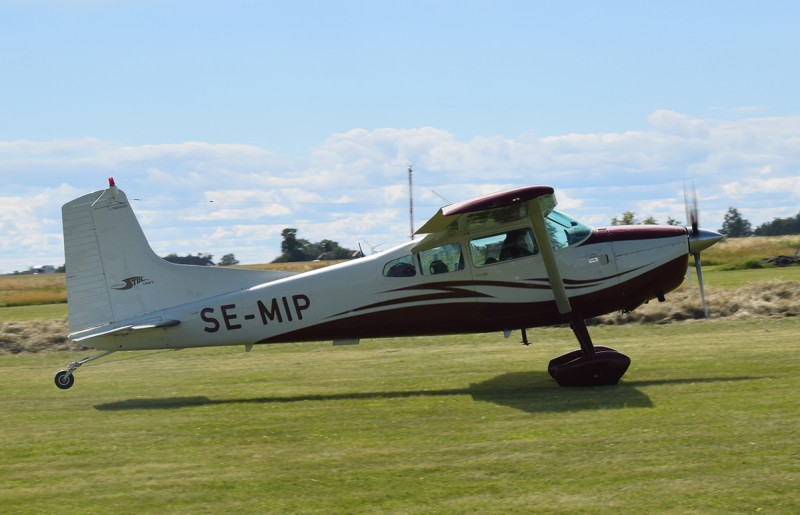 SE-MIP vid Fly-in på Visingsö den 2020-08-01. Foto: Sven-Erik Jönsson.