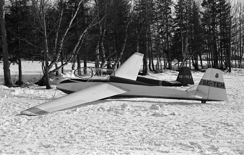 SE-TEH på Ottsjön vintern 1979. Foto: Uldis Sisins