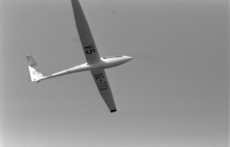 SE-TTX över Arboga i juni 1983. Foto: Yngve Norrvi.