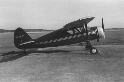 Foto via Nils-Olof Andersson och kommer ursprungligen från <br />Sture Fredriksson, son till Arnold, en av ägarna till <br />BFFS (Bröderna Fredrikssons Flygservice).