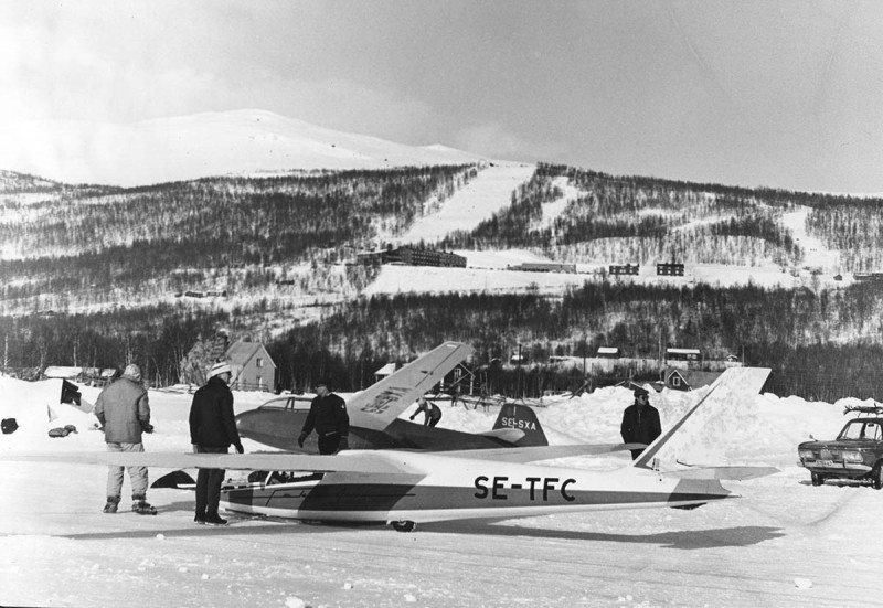 SE-TFC på Hemavan 1969. Foto: Yngve Norrvi.