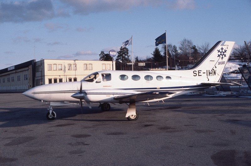 SE-IHN på Bromma, ca april 1985. Foto ur Jonny Anderssons donerade samling.