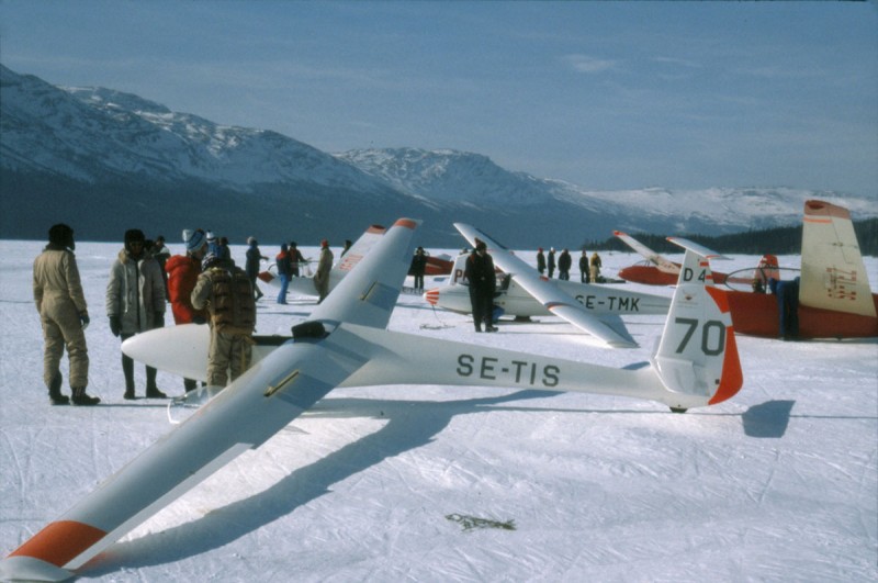 SE-TIS vid Ottsjö i mars 1980. Foto: Yngve Norrvi