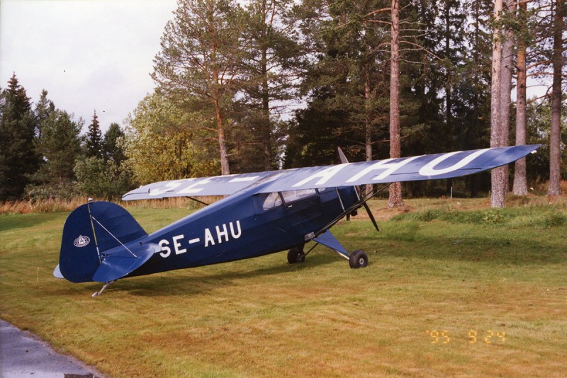 SE-AHU på Optand den 24 september 1994. Okänd fotograf via Sven Stridsbergs samling.