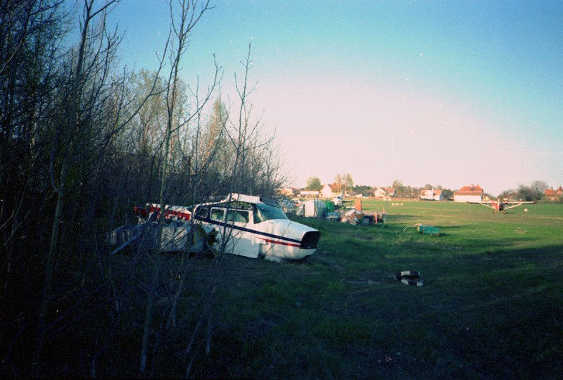 Vraket av SE-FRM på Norrtälje 1982. Foto: Lennart Arjevall.