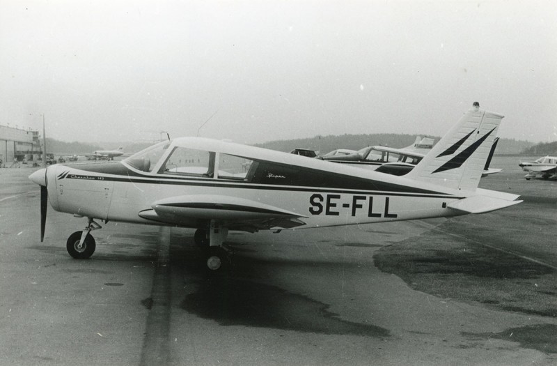 SE-FLL på Bromma, datum ej känt. Foto ur Sven Stridsbergs donerade samling.