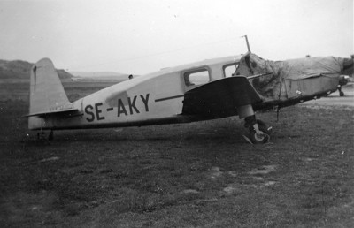 SE-AKY på Torslanda. Foto: Torsten Martinsson ca 1947-49