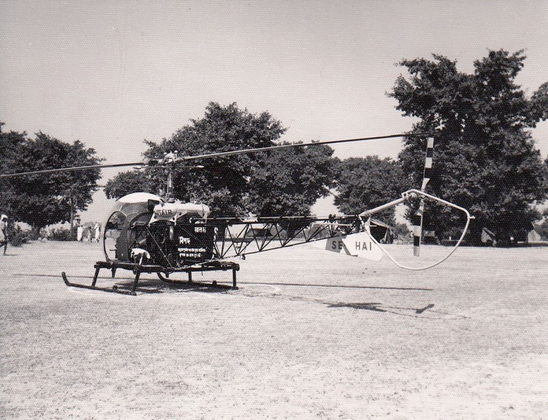 SE-HAI vid basering i Indien 1958. Foto Erland Jonsson, som var utlånad mekaniker från Ostermans.