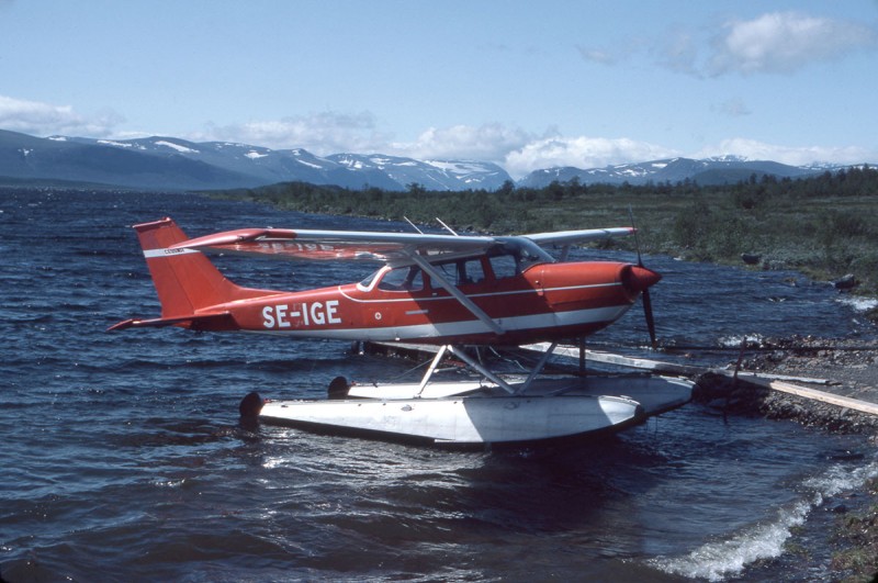 SE-IGE vid Årosjåkk, väster Kiruna den 1983-07-10. Foto: Hans Wallin.