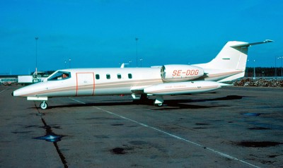 SE-DDG på Arlanda den 4 mars 1979. Foto: Tommy Lakmaker