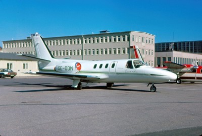 SE-DDM på Bromma den 17 april 1975. Foto: Villy Karlsson