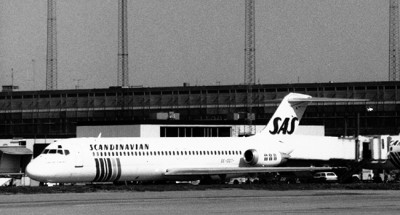 SE-DDT på Arlanda i mitten 1980-talet.<br />Foto ur Johannes Thinesens donerade samling